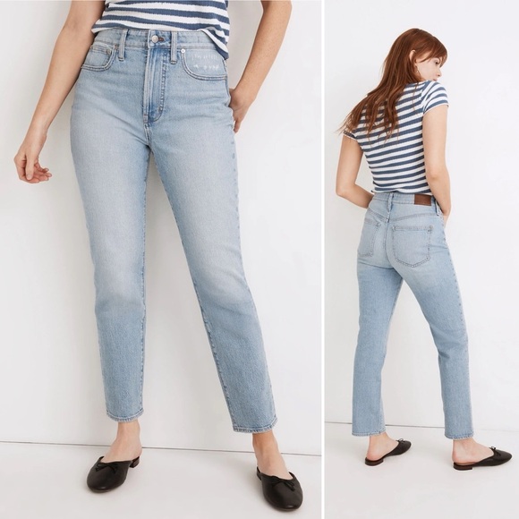 Madewell Curvy Perfect Vintage Jeans 25 Fiore light wash high rise distressed - Picture 1 of 15